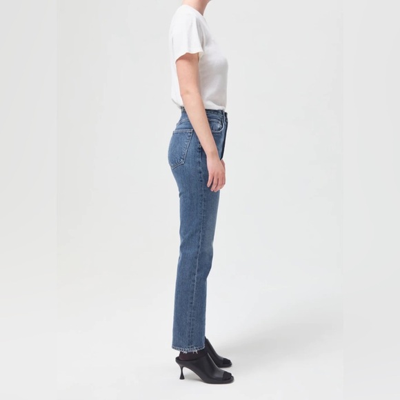 NWT AGolde 90’sPinch Waist High Rise Straight Size 24 - Picture 4 of 17